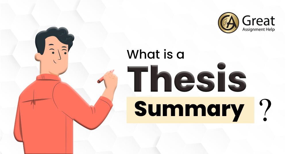 what is the difference between thesis and summary