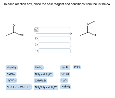 each reaction box