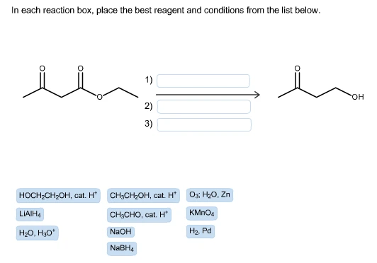 each reaction box